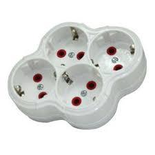 yonca 4 lü topraklı priz